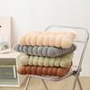 1Pc Cookie Cushion Thick Mat Plush Home Furnishings Rectangle Warm Cotton Pad Chair Cushion Solid Color