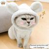 Cute Cat Pet Hat Plush Bear Ears Headgear Funny Small Dog Headband Funny Costume Dog Photo-taking Chapeu Para Cachorro