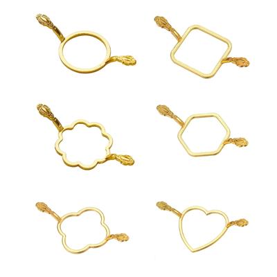 6 Stück Metall Wachssiegel Stempelformen mit mehreren Mustern Multifunktionale Wachssiegel Formerformen für Scrapbooking-Projekt