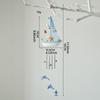 Wind Chimes Outdoor Nautical Sailboat Hanging Ornament for Coastal Themed Patio Balcony Decoration