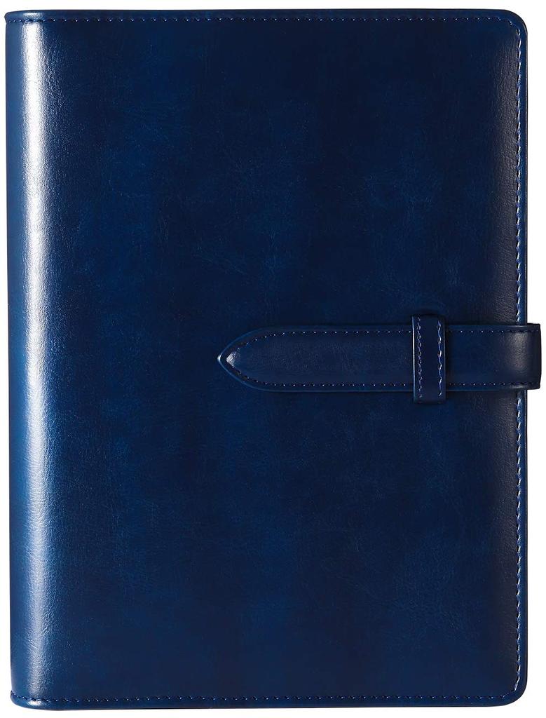 RIHUA A5 System Notebook with Schedule Card Leather A5 System Planner Business Office Supplies Planner, 6-Ring Refills, Book, Storage, Planner, Cover,