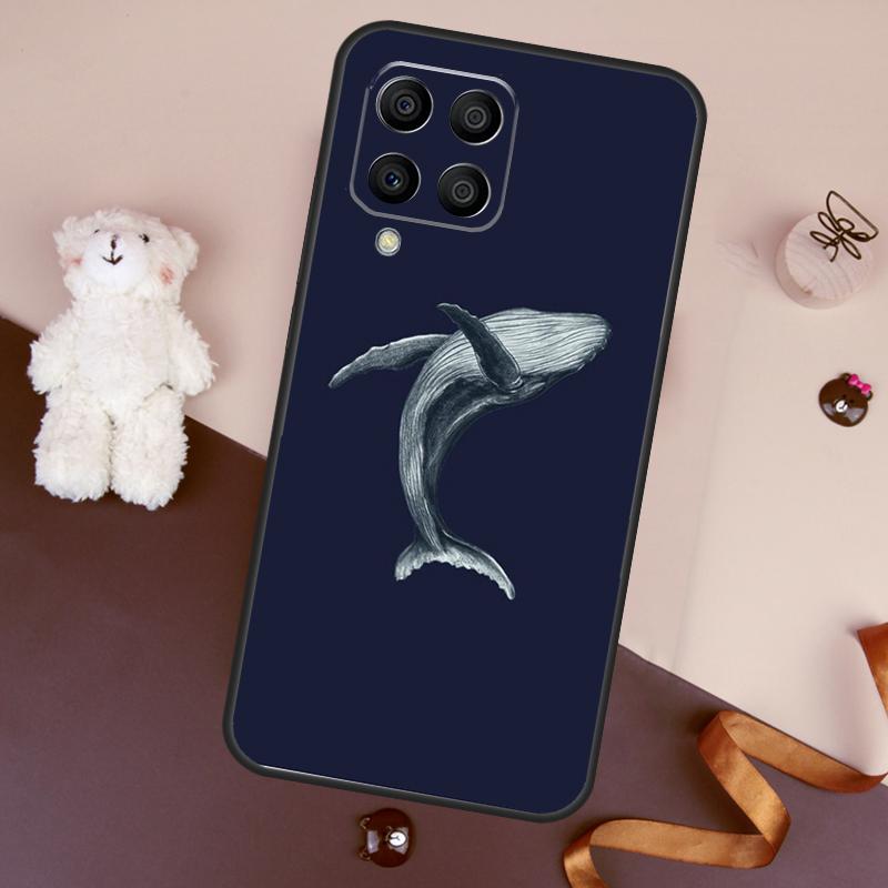 Whale Fish Wave Sea Case For Samsung Galaxy M06 M53 M13 M31 M11 M35 M55 M15 M56 M36 M16 M12 M32 M52 M14 M34 M54