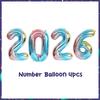 32inch 2026 Foil Balloons Color New Year Party Decorations Anniversary Supplies 12 Inch Glitter Latex Balloons Photo Booth Props