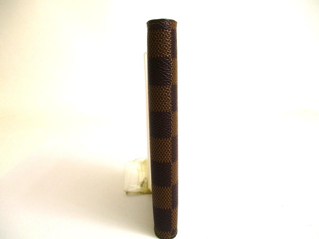 Authentischer LOUIS VUITTON Damier Leder Dokumentenhalter Kleiner Ring Terminplaner Hülle #b034 Vom Verkäufer überholt