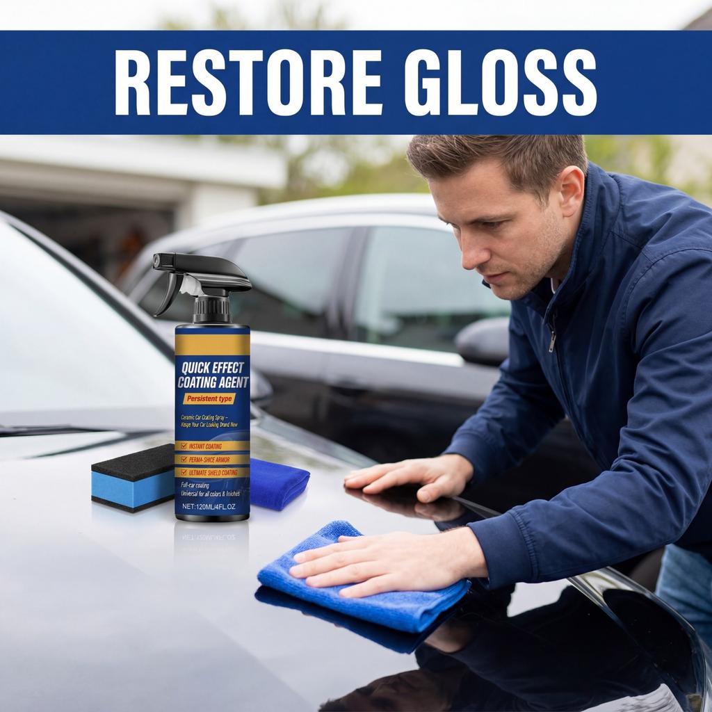 1/2/3 PCS Quick Effect Ceramic Car Coating Spray Restore Gloss Anti Oxidation Dust Repellent Nano Paint Protection DIY Kit 120ml