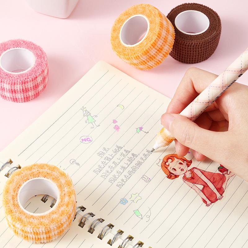 Cute Cartoon Elastic Finger Bandage - Non-woven, Self-adhesive, Durable Student Anti-Wear Wrap