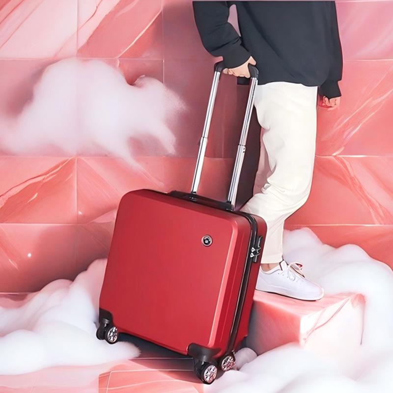 18" Carry-on Travel Suitcase with Universal Wheels and Lock, Sturdy Trolley Case for Students, 20" Version Available