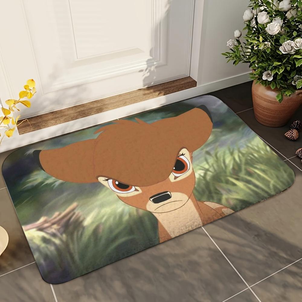 1pc  Disney Bambi Bathroom Absorbent Mats Anti-Slip Mats Home Decor Supplies Carpets Home Kitchen Floor Mats