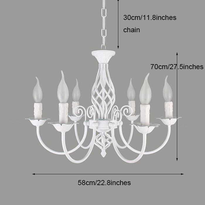 

Промышленное подвесное освещение, белое кованое железо, полузакрытое потолочное освещение для кухонного острова, регулируемая ретро-лампа для дома without bulb