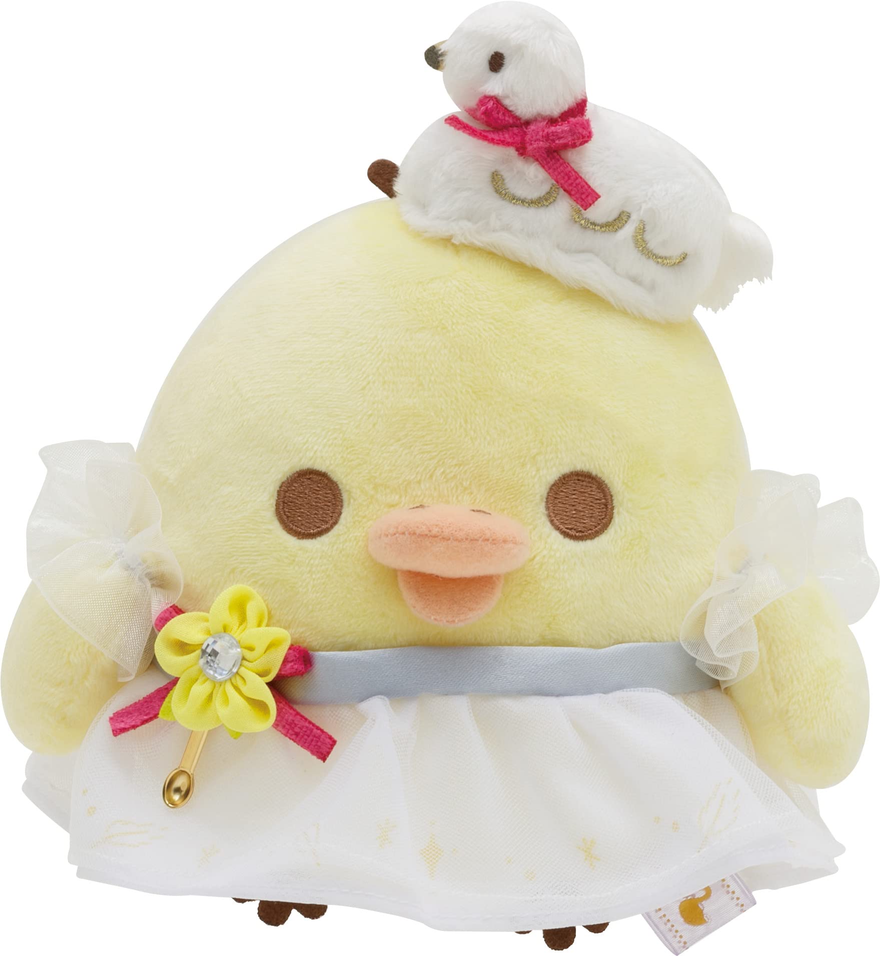 

Рилаккума и плюшевая игрушка Golden Plush Kiiroitori MF86901 San-X Цветок лебедя