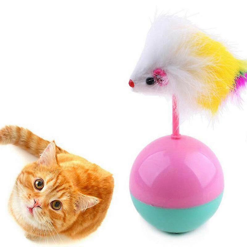 Pet Dog Cat Toys Cat Funny Supplies Mouse Tumbler Toy Plush With Balls Cat Toys