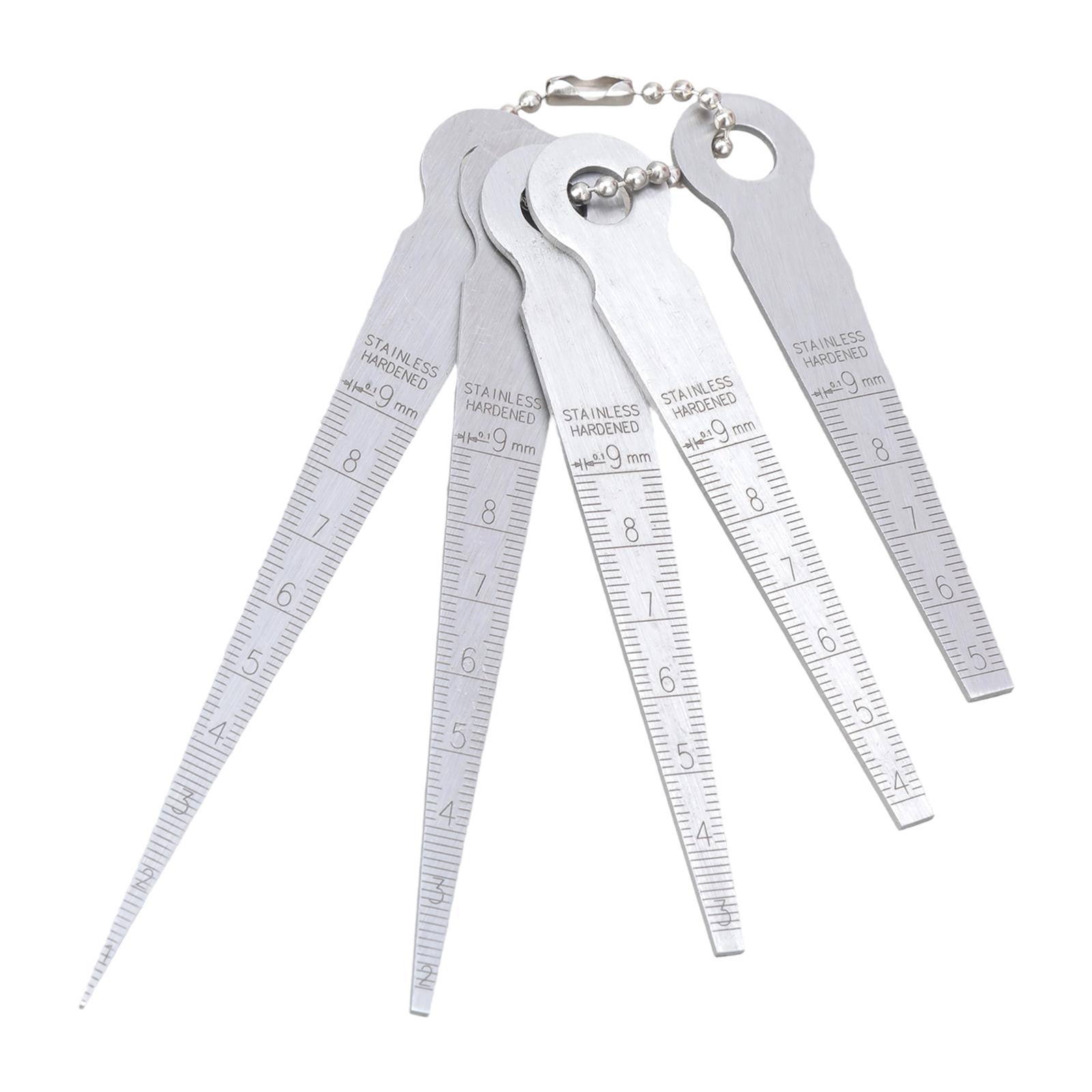 

Набор стальных щупов из 5 штук Прецизионный инструмент для измерения зазоров с четкой шкалой для сварки и механического контроля B