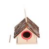 Hölzernes Vogelhaus Gartendekoration Außen Hängende Vogelnestbox mit Sitzstange für Kolibris