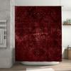 Tenda da doccia damascata in velluto bordeaux di lusso Decorazione bagno vintage Tessuto resistente all'acqua Per vasca da bagno o cabina doccia piastrellata