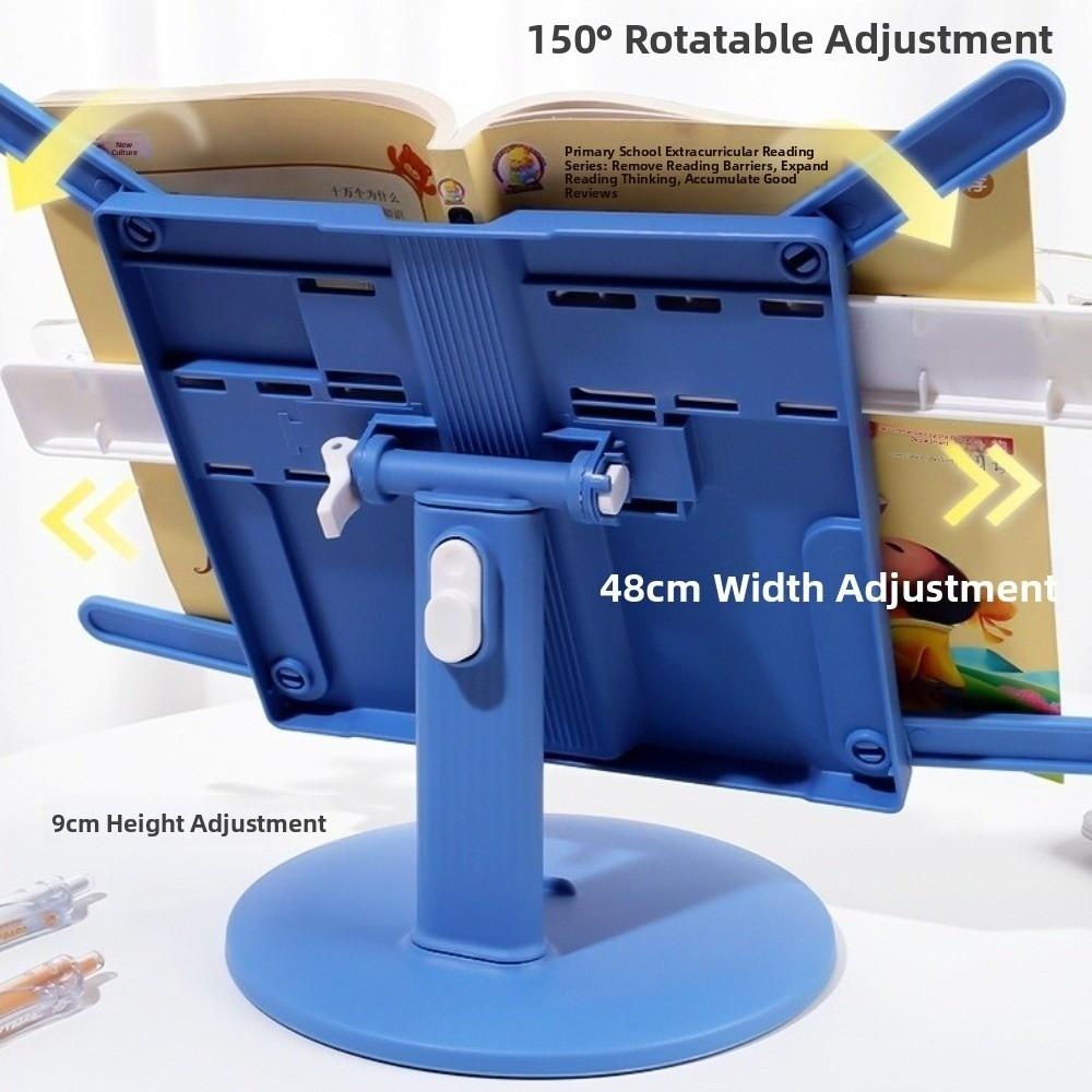 With Page Clip Lifting Reading Bookshelf Height Adjustable Children Reading Stand  Study Room