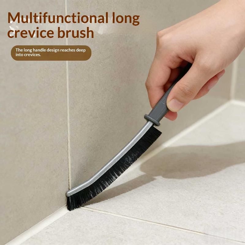 2Pcs Durable Grout Bristle Cleaner Brush For Kitchen Tile Toilet Dead Angle Joints Hard Shower Floor Line Gap Cleaning Brush
