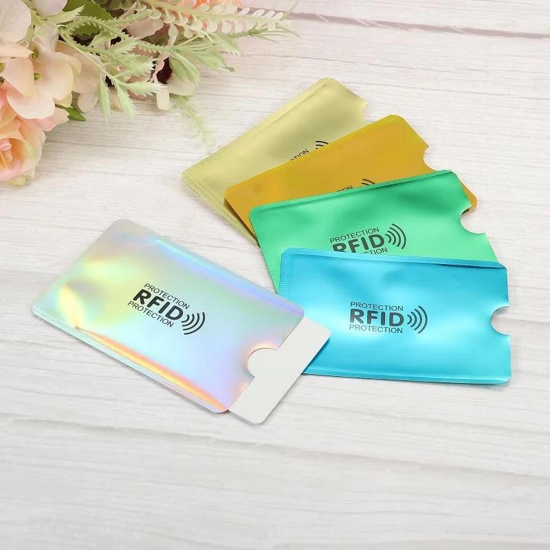 5/10Pcs RFID Blocking Sleeves, Identity Theft Protection Secure Sleeve for Credit Cards, Debit Card, Clear Plastic Sleeve