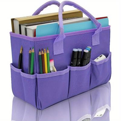 1pc Expandable Portable Multi-Slot Handbag Large Capacity Craft & Sewing Organizer Tote Tote Bag Handbags Bags for Women