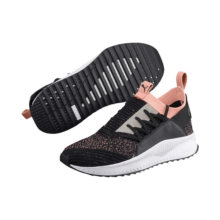 (WMNS) PUMA Tsugi Jun Low Top Running Shoes 'Black White Pink' Women's 367038-08