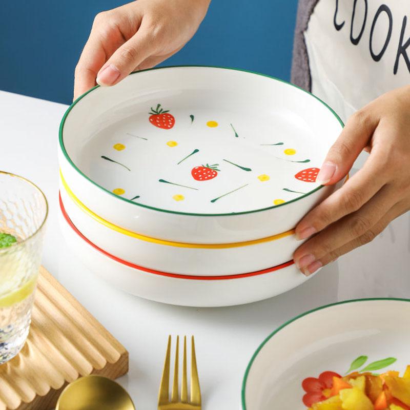 Mädchen-Kohlteller, Keramik, niedlich, kreativ, zum Kochen, Porzellan, für den Haushalt