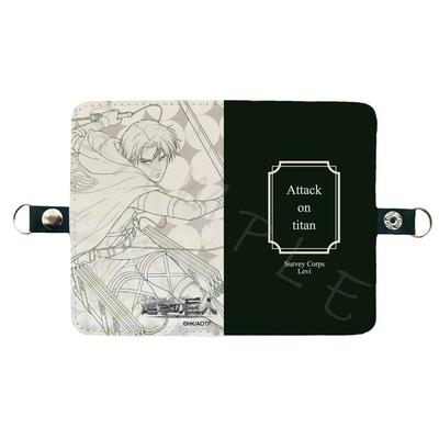 SYNC INNOVATION Attack on Titan The Final Season Porta-Cartões Bifold Desenho de Linha Levi