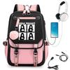 KATSEYE Campus Style Backpack Multifunctional Student Bookbag Large Capacity Lightweight Water-Resistant for School