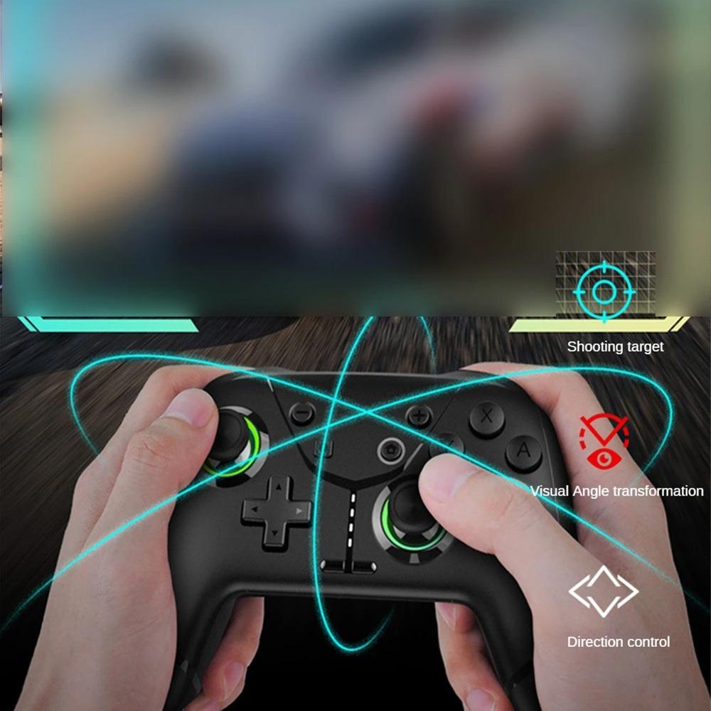 Switch Wireless Pro Controller for Switch/Lite/OLED, 4 Vibration Modes, 3 Turbo Modes for PC/Steam/TV with Programming/6-Axis/Motion/Wake-up/RGB