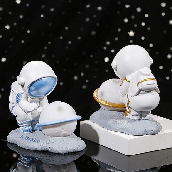 Rechargeable LED Spaceman Planet Kids Bedroom Bedside Nursery Table Lamp Home Decoration