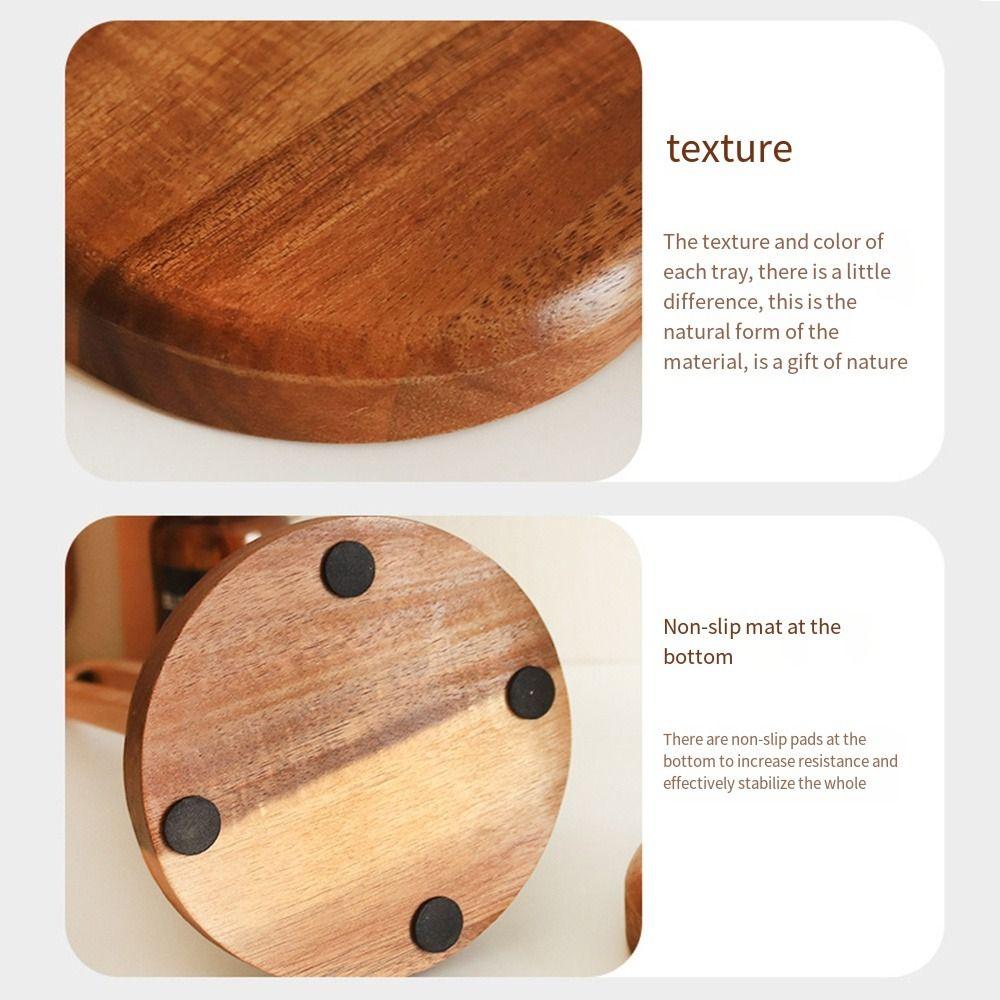 Free-Standing Tissue Holder Solid Wood Napkins Shelf Portable Kitchen Sorting Rack Household