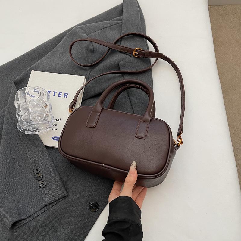 Ladies' fashionable small handbag retro shoulder bag casual crossbody bag pillow bag zipper women's bag