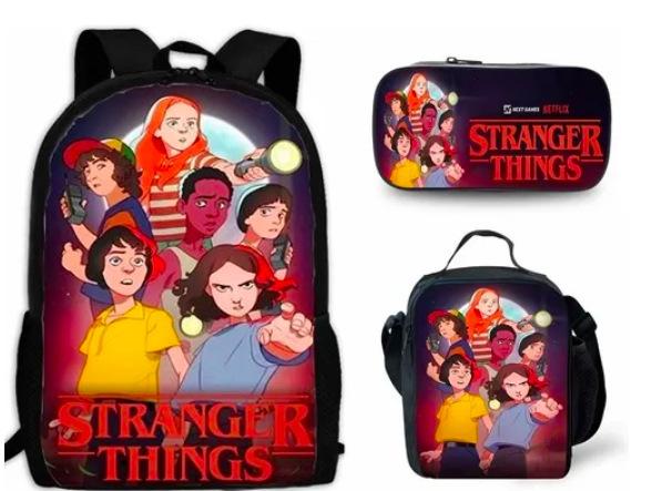 Stranger Things Student backpack three piece set CLE