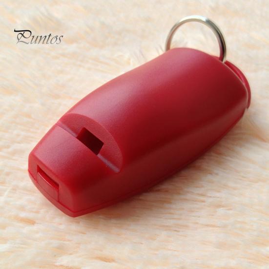 Whistle Clicker 2-in-1 Comfortable To Hold Plastic Dog Training Multipurpose for Home Pet Aid