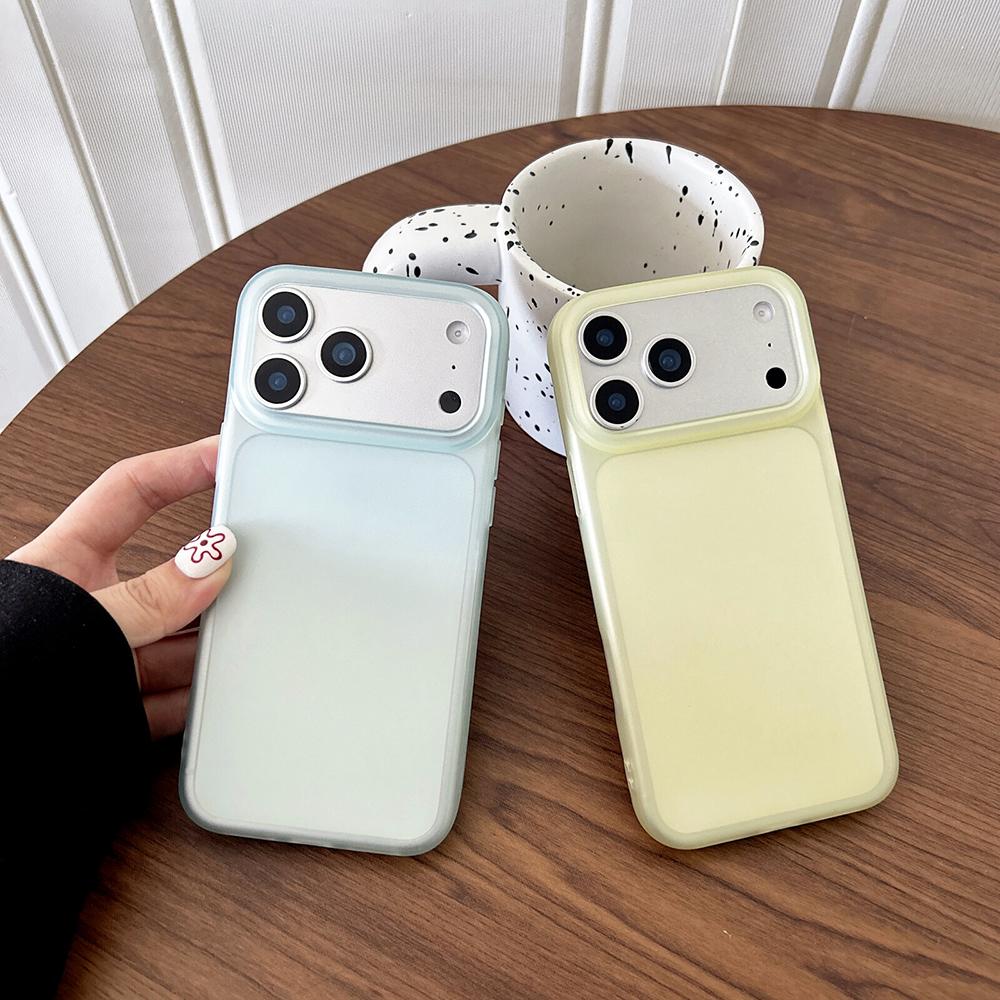 Carcasă Transparentă Culoare Bomboane de Lux Pentru iPhone Air 17 16 15 14 13 12 Pro Max Plus 16E Carcasă Moale din Silicon Mată Transparentă 16+