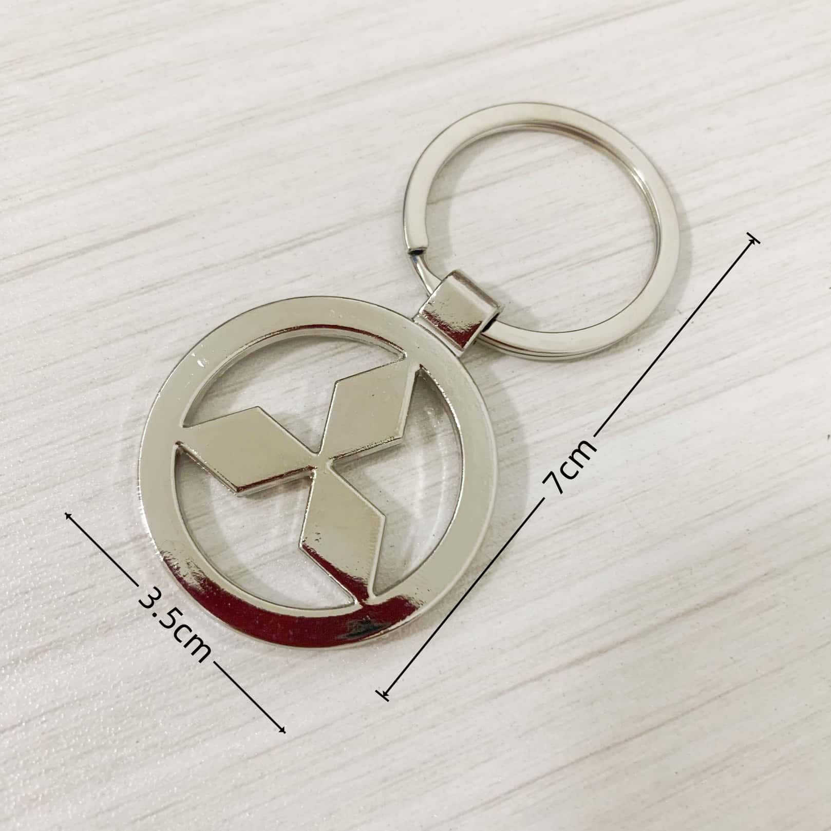 

1pcs for Mitsubishi Lancer Asx Outlander L200 3D Metal+Leather Car KeyChain 90mm 70mm Key Ring Chain Auto Styling Accessory for Mitsubishi