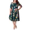 Fashion Women Dress plus Big Size 3XL-9XL Ladies Print Skirt