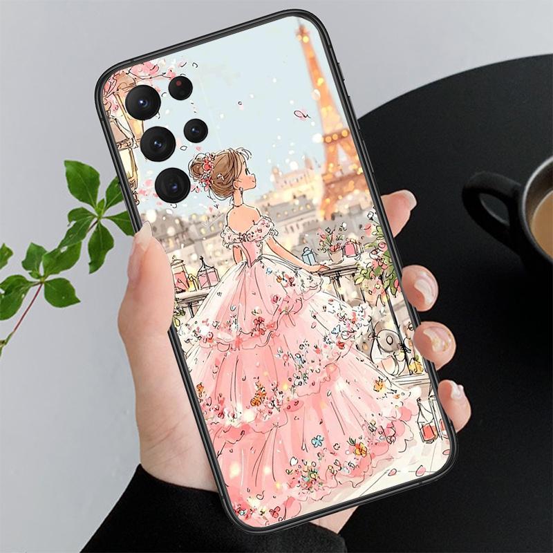 Lovely Girl Phone Case For Samsung A55 A16 A56 A36 A35 A15 A53 A54 A33 A34 A25 A05S A52 A52S A14 A24 A26 A71