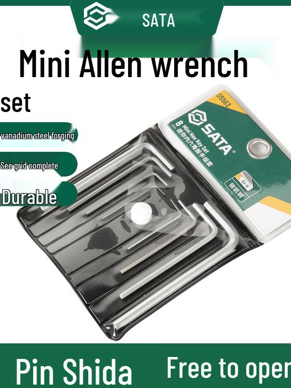 Sata Internal Hex Wrench Set - Extended Ball & Flat Head Screwdriver