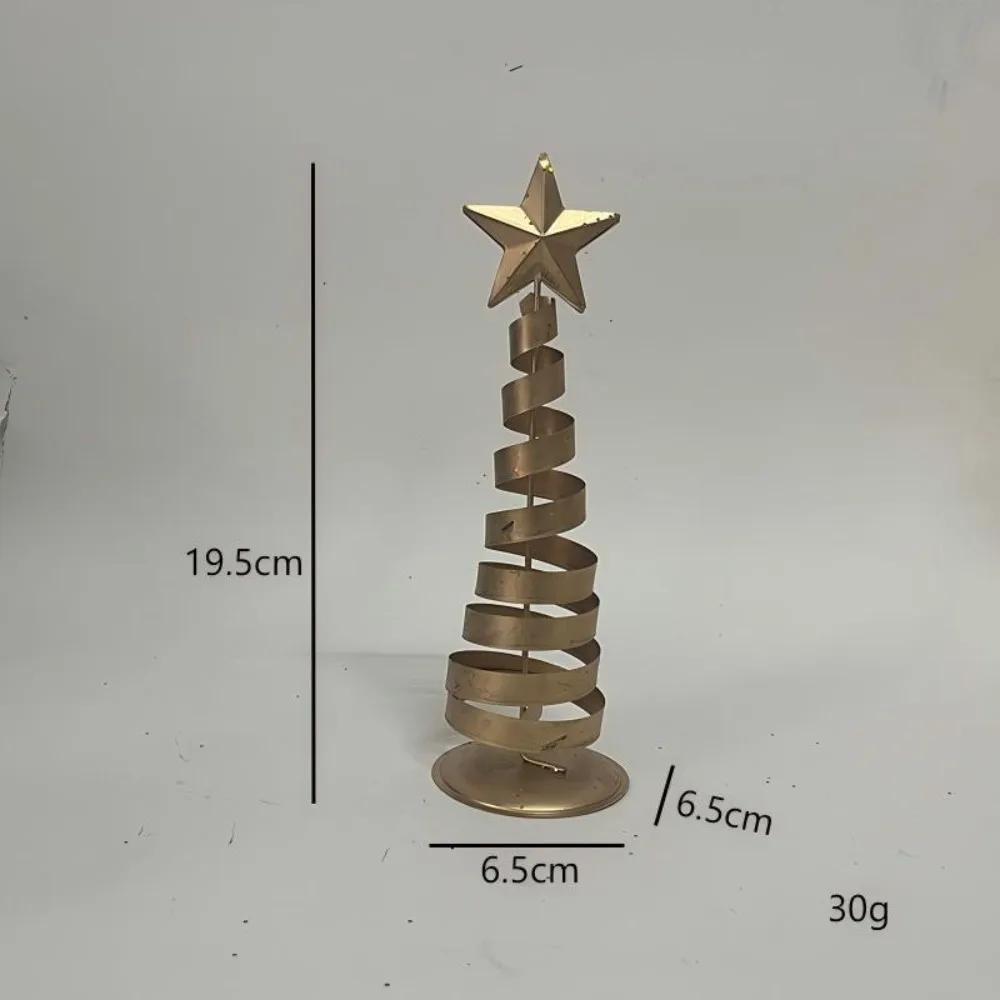 Home Decor New Iron Christmas Tree Iron Five Pointed Star Mini Christmas Desktop Decoration for Christmas Tree Decoration