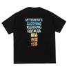 Cotton American Vintage 100% Cotton Short Sleeve T-shirt Anime Summer Personality Streetwear