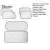 Cooling Sun Shade for Car Interior Side Window Shade, Suction Cup Mesh UV Block Curtain Rear Screen Seat, Heat Insulation Sunshade Baby Travel,
