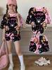 Lässige Kpop Beliebte Cartoon-Print Sommerkleidung für Mädchen Rundhals Kurzarm und Shorts Tägliche Kleidung Kinderkleidung Mädchen