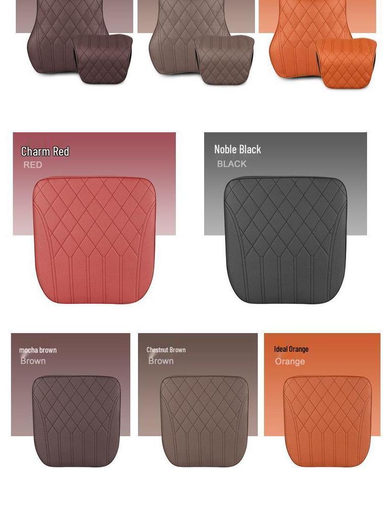Universal Car Neck and Lumbar Pillow Set for BMW & Mercedes-Benz: Soft Memory Foam Support