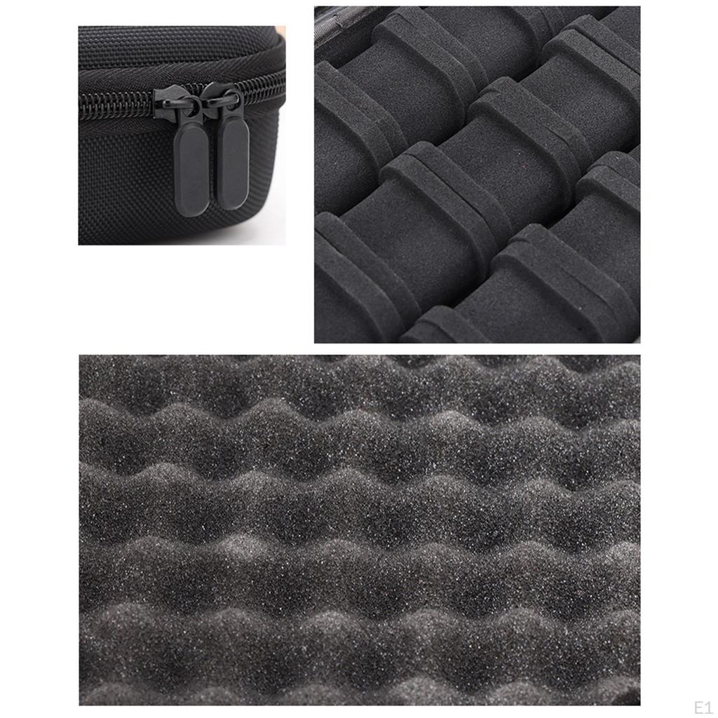 Uhrenaufbewahrungsbox Tragekoffer mit Reißverschluss Tragbar 15 Fächer Sammlung Reise für Geschäft