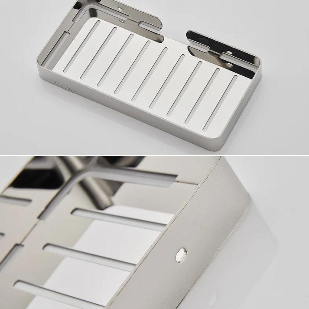Self-draining Soap Holder Wall Mounted Soap Dish High Quality Bathroom Soap Rack Home
