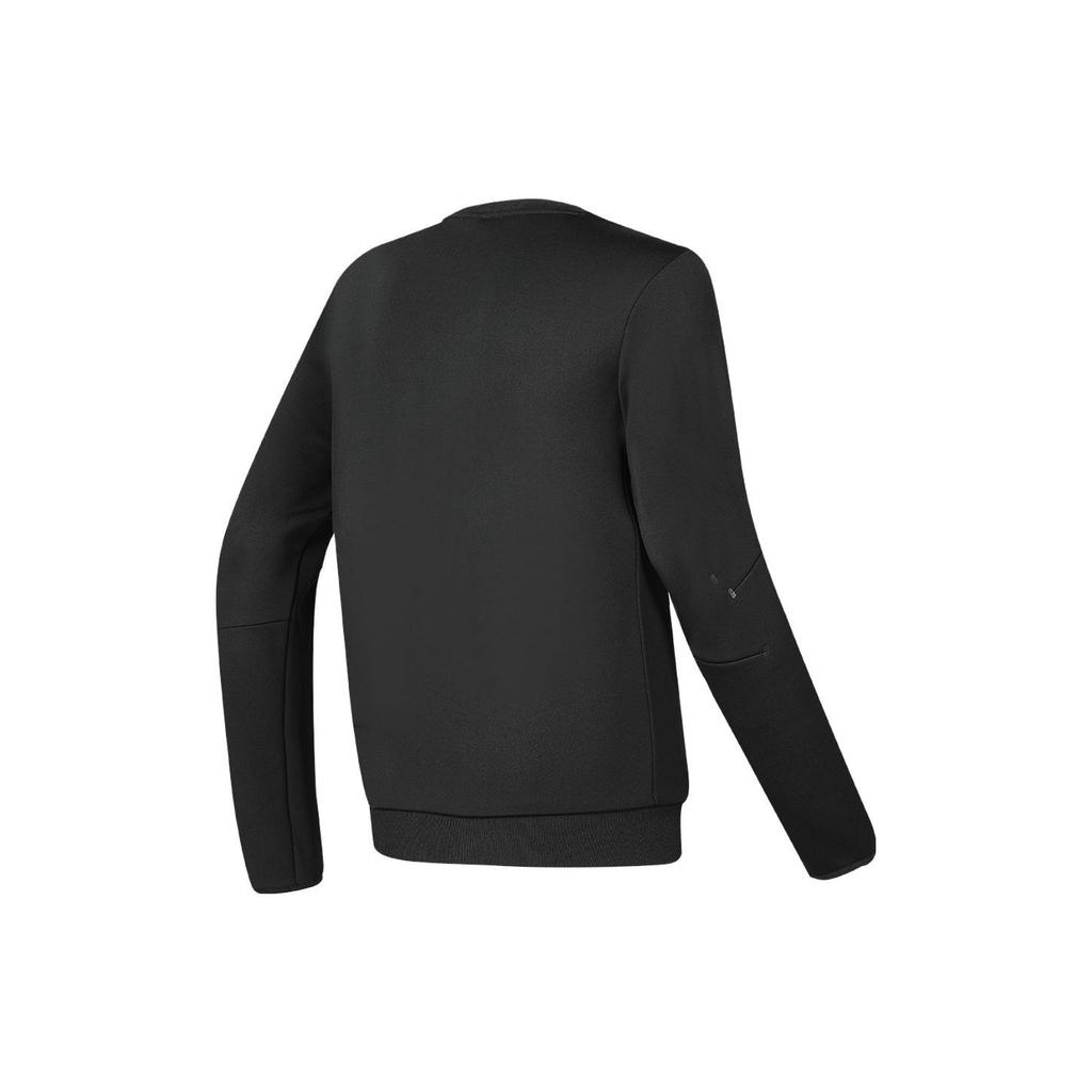 FILA Letter Print Fitness Pullover Sweatshirt Men sweatshirt Deep-Black A11M341210F-BK