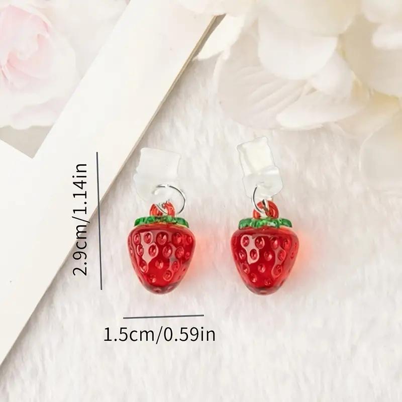 1ks Roztomilá jahodová prachová zátka na mobilní telefon, Krásné příslušenství k mobilnímu telefonu, Dekorace na mobilní telefon
