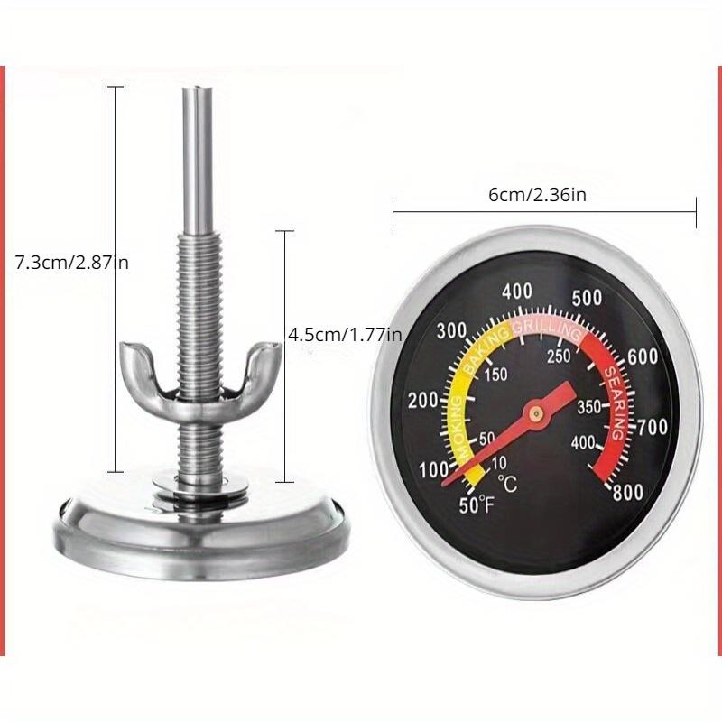 High Quality Stainless Steel BBQ Smoker Grill Thermometer Temperature Gauge 10 400Degrees Celsius
