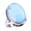 Natural Republic Larimar Gemstone 925 Solid Sterling Silver Gift Ring S.6 t1N45