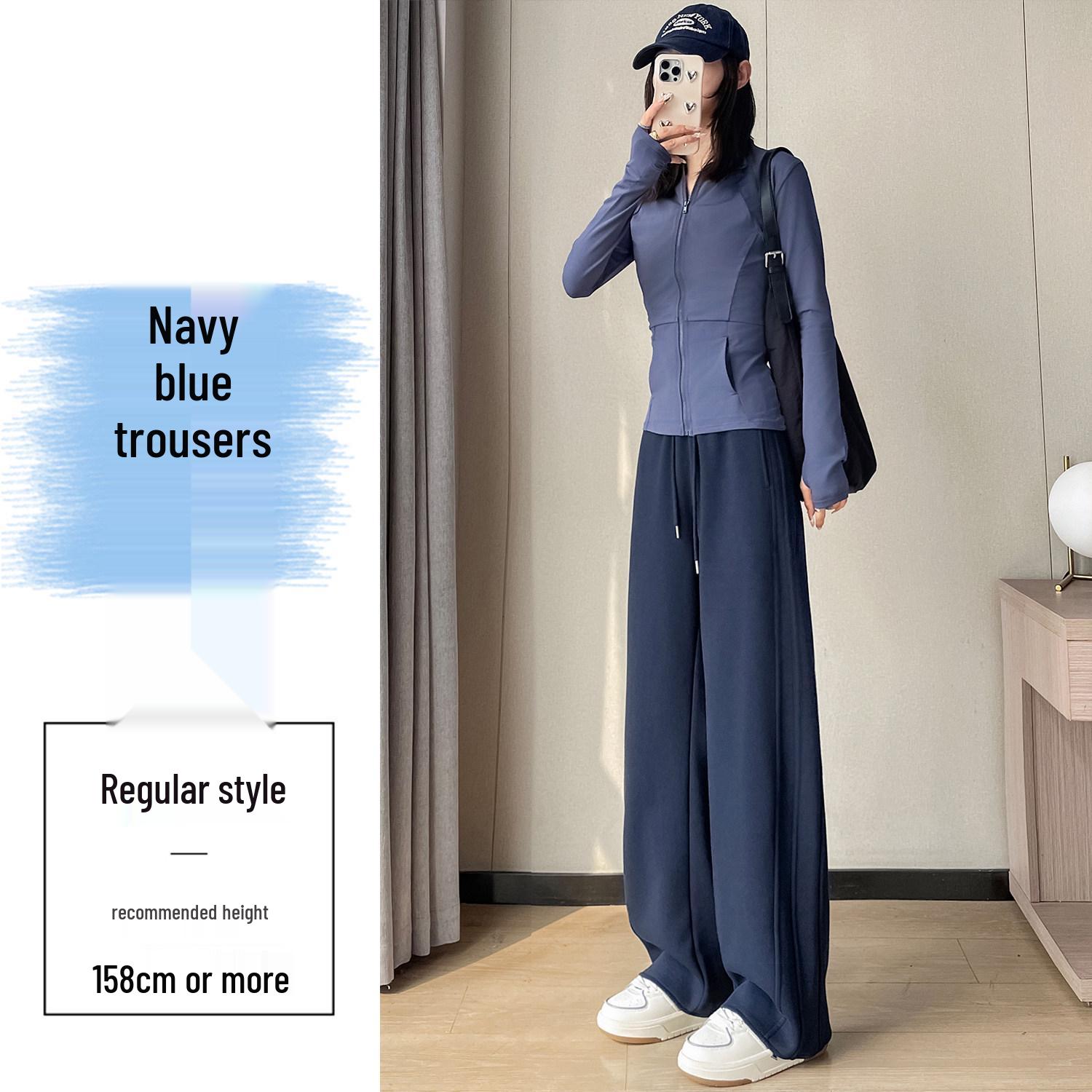 Women s Plus Velvet Thickened Wide-Leg Sweatpants - Banana Pants Slim, Casual, Warm for Autumn/Winter M 96-110 lbs