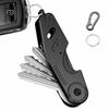 Smarter Metall Schlüsselorganizer Kompakter Aluminiumlegierung Schlüsselanhänger Minimalistisch Hält 2-6 Schlüssel Schlüsseletui Halter